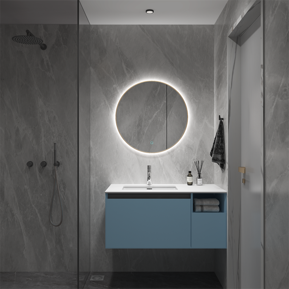 SHUIDAO — Frameless Round LED Backlit Wall Mirror with Touch Control