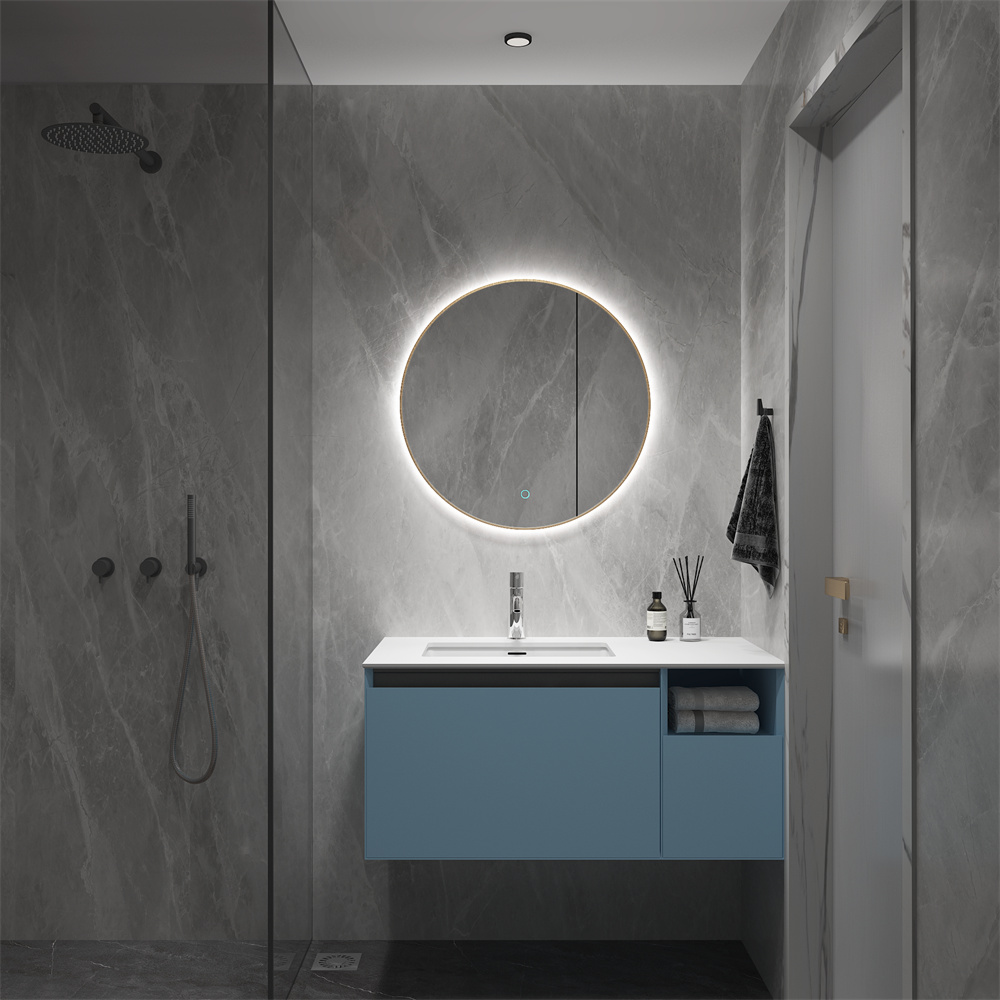 SHUIDAO — Frameless Round LED Backlit Wall Mirror with Touch Control